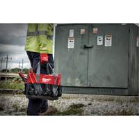 Sac ovale utilitaire, Nylon balistique, 24 pochettes, Noir/Rouge Chandler Sales