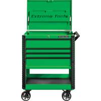 EX Deluxe Series Tool Cart, 4 Drawers, 22-7/8" L x 33" W x 44-1/4" H, Green Chandler Sales