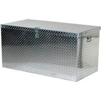 Aluminum Treadplate Portable Tool Box, 25-1/16" D x 49-1/4" W x 24" H, Silver Chandler Sales