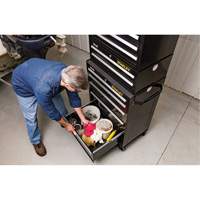 300 Series Middle Tool Chest, 26" W, 2 Drawers, Black Chandler Sales