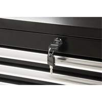 Industrial Tool Chest, 26" W, 4 Drawers, Black Chandler Sales