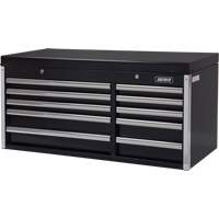 Industrial Tool Chest, 41" W, 10 Drawers, Black Chandler Sales