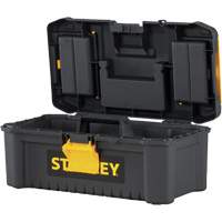 Coffre &agrave; outils avec plateau Essential, 12-1/2" la x 7-3/8" p x 5-1/8" h, Noir/Jaune Chandler Sales