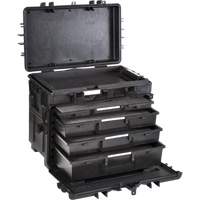 Mobile Tool Chest With Drawers, 4 Drawers, 22-4/5" W x 15" D x 18" H, Black Chandler Sales