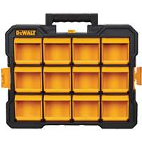 Flip-Bin Organizer, 3-7/8" W x 17-3/4" D x 13-7/8" H, Black/Yellow Chandler Sales