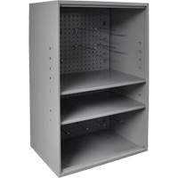 Armoire d'entreposage de produits abrasifs avec panneau perfor&eacute;, Acier, 19-7/8" x 14-1/4" x 32-3/4", Gris Chandler Sales