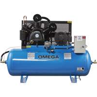 Industrial Series Air Compressors - Horizontal Compressors - Two Stage, 200 Gal. (240 US Gal) Chandler Sales