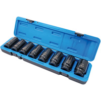 Jeu de douilles SAE &agrave; 6 pans PS834D, 8 Mcx, Chocs, Prise de 3/4", Profond Chandler Sales