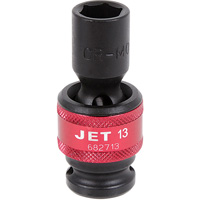 Universal Socket, Impact, 13 mm, 1/2" Drive, 6 Points Chandler Sales