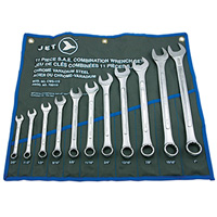 11-Piece SAE Raised Panel Combination Wrench Set, Combination, 11 Pieces, Imperial Chandler Sales