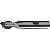 HG-2 Finishing End Mill, 5/16"/0.3125" Dia., 3-1/8"/79.38 mm L, 2 Flutes, 3/8"/9.52 mm Shank, High Speed Steel Chandler Sales