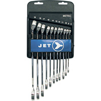 Fully Polished Long Pattern Combination Wrench Set, Combination, 11 Pieces, Metric Chandler Sales