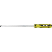 Slot Jumbo Handle Screwdriver, 3/8", 10" L, Plastic Handle Chandler Sales