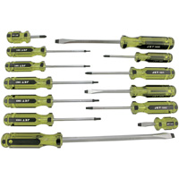JHMSS-13 Jumbo Handle Mechanic's Screwdriver Set, 13 Pcs., Magnetic Chandler Sales