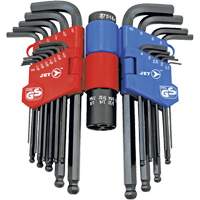 JBHK-22SM Ball Nose Hex Key Set, 22 Pcs., Metric & Imperial Chandler Sales
