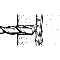 Coupe-barres d'armature rotatifs, 3/8", Tige SDS-Plus, Carbure Chandler Sales