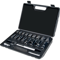 Jeu de douilles, 20 Mcx, Prise de 3/8", Profond Chandler Sales