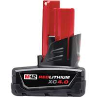 M12 Redlithium 4.0 Battery, Lithium-Ion, 12 V, 4 A Chandler Sales