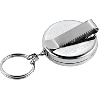 Porte-cl&eacute;s &agrave; d&eacute;vidoir The Original, Chrome, C&acirc;ble 24", Fixation Agrafe de ceinture Chandler Sales