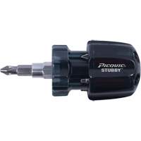 Stubby Multi-Bit Screwdrivers, 1-3/10" L Chandler Sales