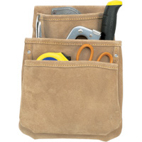 Drywall Pouches, Multiple Tool Holder, Leather, 3 Pockets Chandler Sales