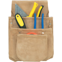 Drywall Tool Pouch, Multiple Tool Holder, Leather, 3 Pockets Chandler Sales