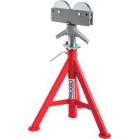 Roller Head Low Pipe Stand #RJ-98, 59-104 cm Height Adjustment, 12" Max. Pipe Capacity, 1000 lbs. Max. Weight Capacity Chandler Sales