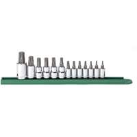 Jeu de douilles &agrave; embouts, Torx, Prise 1/2"/1/4"/3/8", 13 mrcx Chandler Sales