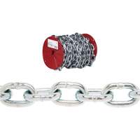 Campbell&reg; Proof Coil Chain, Low Carbon Steel, 3/16" x 100' (30.4 m) L, Grade 30, 800 lbs. (0.4 tons) Load Capacity Chandler Sales