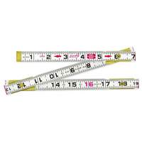 R&egrave;gle Red End, 2 m lo, Bois, Graduations de 1 mm Chandler Sales