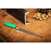 Double Cut File with Green Handle, Half Round, 8", Bastard Chandler Sales