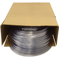 Tubing, Air/Water, 0.625" OD x 100' L, PVC, Clear, 30 PSI @ 20°C Chandler Sales
