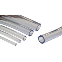 Tubing, Air/Water, 0.4375" OD x 100' L, PVC, Clear, 55 PSI @ 20°C Chandler Sales