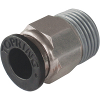Maxfit Male Threaded Straight Connector Fitting, 1/4" Dia, Polymer Chandler Sales