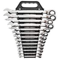 72-Tooth 12 Point Reversible Ratcheting SAE Wrench Set, Combination, 13 Pieces, Imperial Chandler Sales