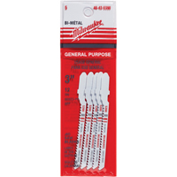 Lame de scie sauteuse, Bim&eacute;tal, Tige en T, 3" lo, 12 dents par pouce Chandler Sales
