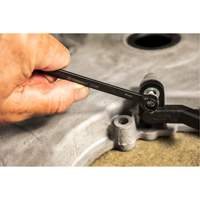 Jeu de cl&eacute;s &agrave; cliquets &agrave; cannelure avec rev&ecirc;tement d'oxyde noir X6, Combinaison/Ouverte, 7 morceaux, M&eacute;trique Chandler Sales