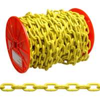 Proof Coil Chain, Low Carbon Steel, 1/4" x 60' (18.3 m) L, Grade 30, 1300 lbs. (0.65 tons) Load Capacity Chandler Sales