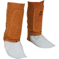 Leather Spats, 14" L, Lava Brown Chandler Sales