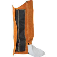 Leather Spats, 14" L, Lava Brown Chandler Sales