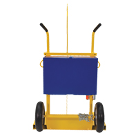 Welding Cylinder Torch Cart, Pneumatic Wheels, 24" W x 19-1/2" L Base, 500 lbs. Chandler Sales