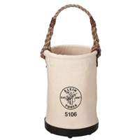Straight-Wall Bucket, 14" H, Canvas, Beige Chandler Sales