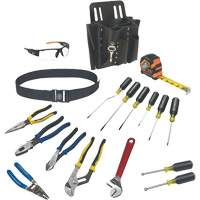 Journeyman Tool Set with Tool Belt and Leather Pouch, 18 Pieces Chandler Sales