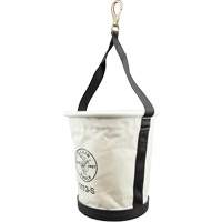 Godet &agrave; paroi conique avec mousqueton pivotant, 13" h, Toile, Naturel Chandler Sales