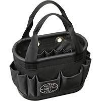 29-Pocket Hard-Body Aerial Bucket, 14" L x 10" H, Polyester, Black Chandler Sales