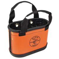 Hard-Body Oval Bucket, 14" L x 7" W x 10" H, Plastic, Orange Chandler Sales