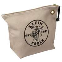 Zipper Tool Pouch, Canvas, 1 Pockets, Natural Chandler Sales