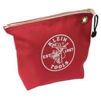 Zipper Tool Pouch, Canvas, 1 Pockets, Red Chandler Sales
