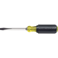 Heavy-Duty Slot Keystone Screwdriver, 1/4", 8-11/32" L, Cushion Grip Handle Chandler Sales