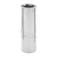 Spark Plug Socket, 1/2" Drive, 5/8" Socket, 2-1/2" L Chandler Sales